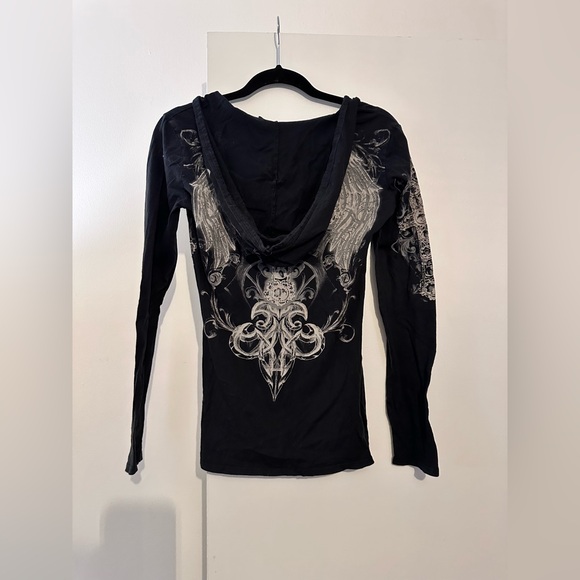 Urban X Hoodie with Silver Cross Design - Picture 6 of 6